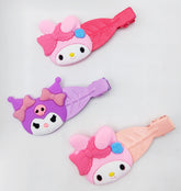 Pack of 12 Pcs Sweet and Lovely Cartoon Hairpins - Large Kuromi Gripping Clips for Girls, Cute Hair Accessories for Baby Girls and Gifts